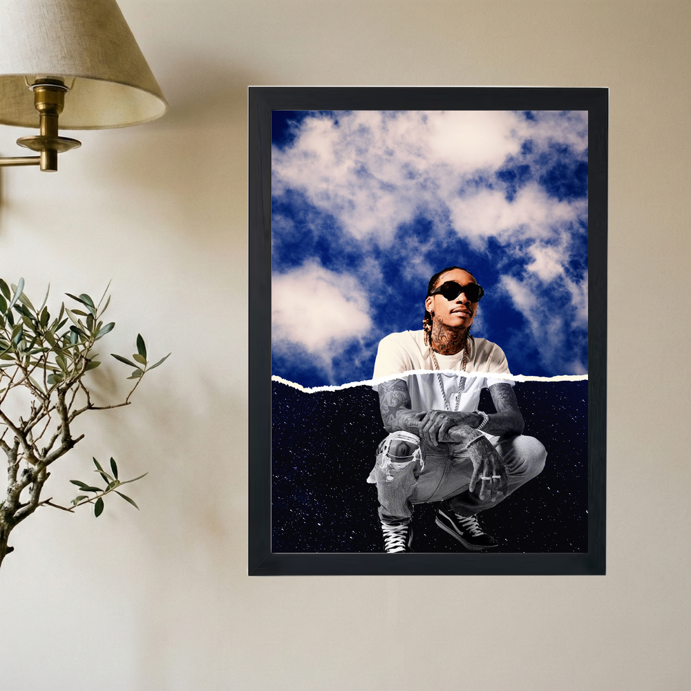 Wiz Khalifa 'By Night & Day' Poster - Mockup 2