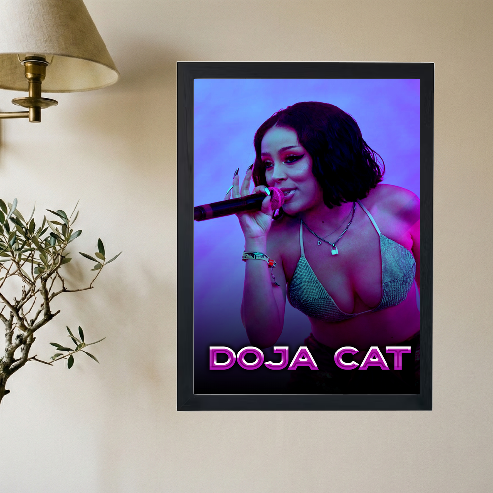 Doja Cat 'Mic Controlla' Poster - Mockup 2