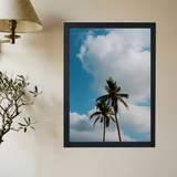 Palm Trees & Blue Skies Poster - Mockup 2