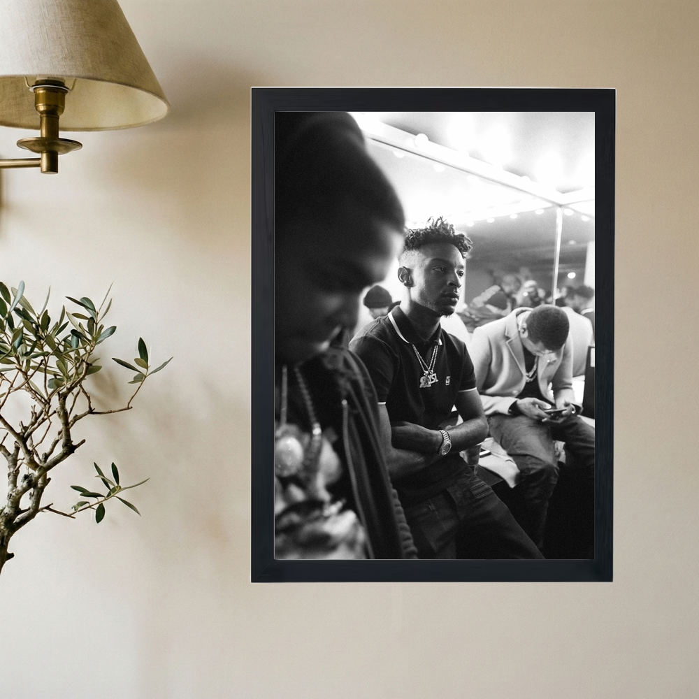 21 Savage 'Polo' B&W Poster - Mockup 2