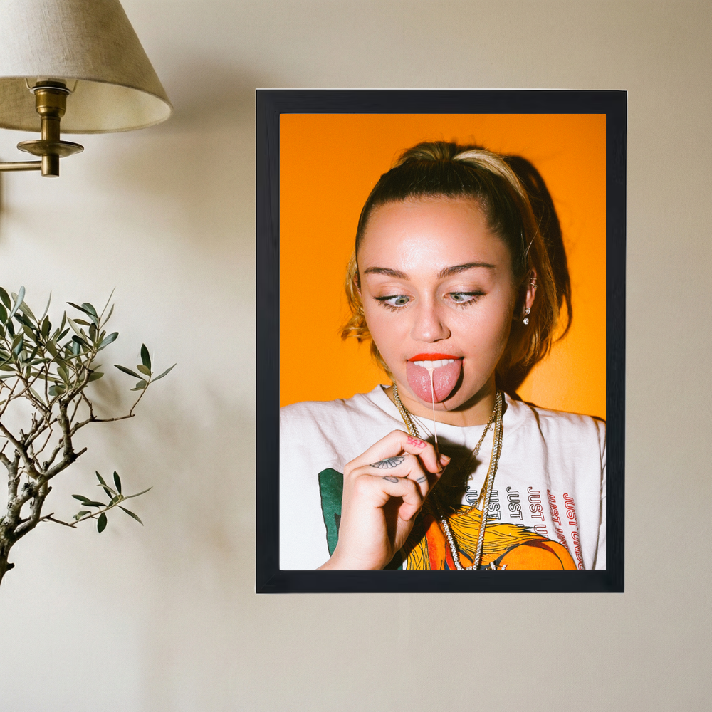 Miley Cyrus 'Crossed' Poster - Mockup 2