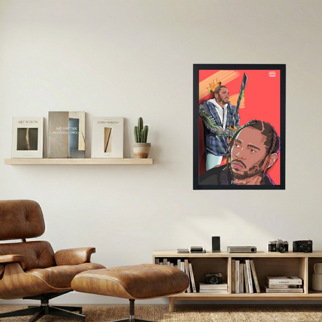 Kendrick Lamar 'pgLang' Drawing Poster - Mockup 1