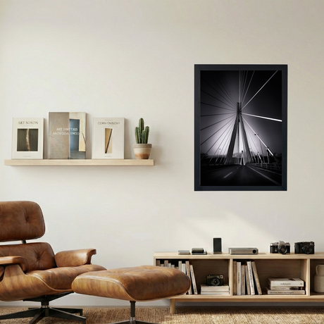 B&W Bridge Poster - Mockup 1