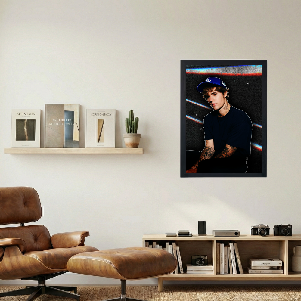 Justin Beiber 'Spaced Out' Poster - Mockup 1