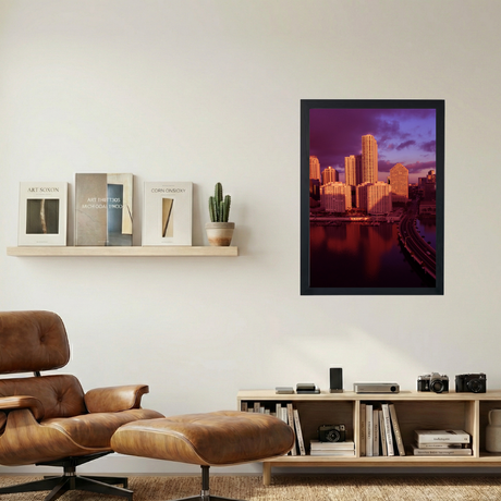 Miami Sunset Poster - Mockup 1