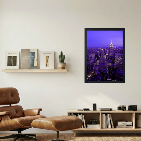 NYC 'Purple Nights' Poster - Mockup 1