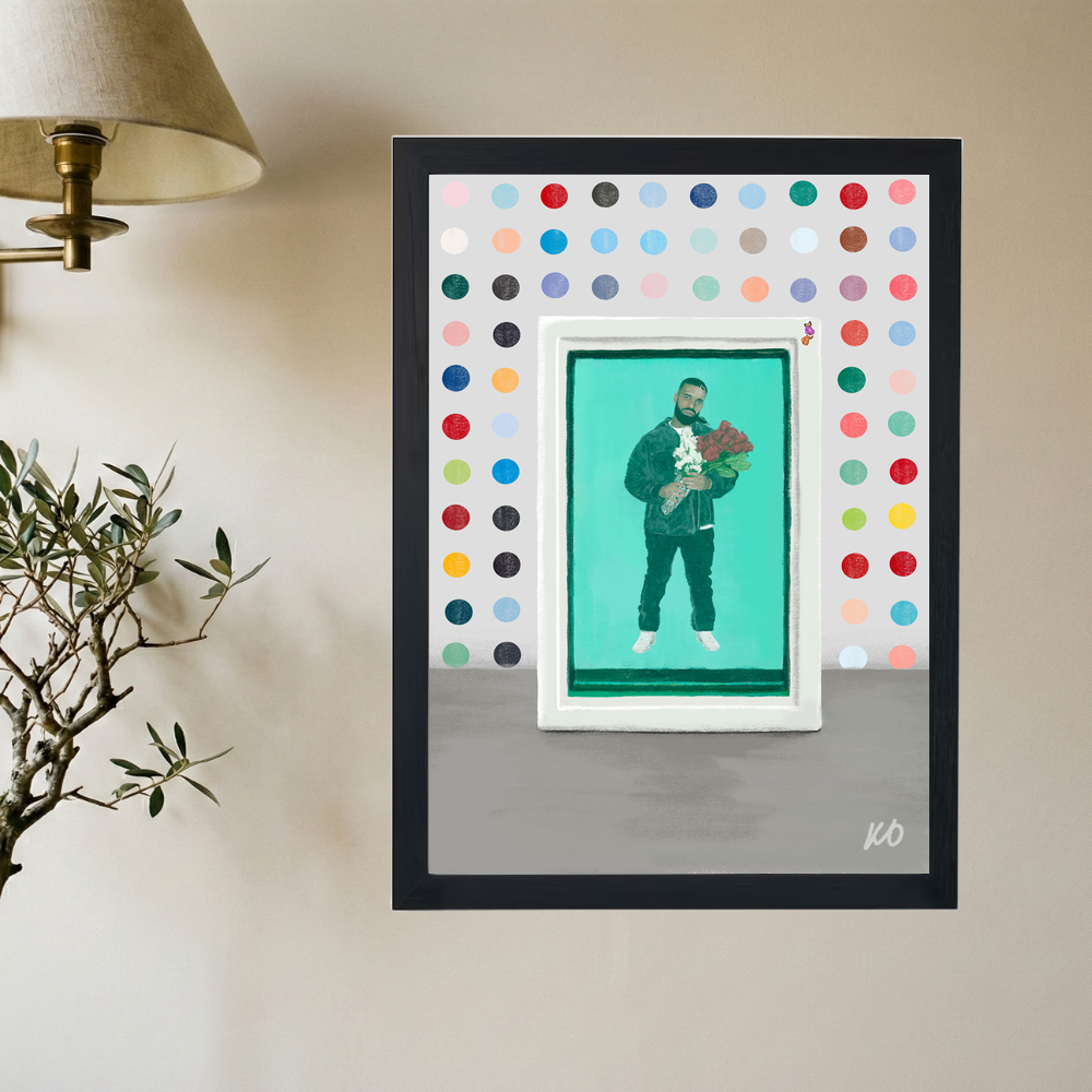 Drake 'Certified Lover Aesthetic' Poster - Mockup 2
