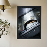 Kanye West 'Subway Levitating' Painting Poster - Mockup 2
