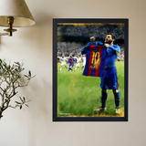 Lionel Messi 'Backyard' Painting Poster - Mockup 2