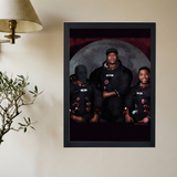 Kanye West x Don Toliver x Kid Cudi 'MOON' Painting Poster - Mockup 2