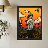 Tyler The Creator 'Flower Boy Portrait' Poster - Mockup 2