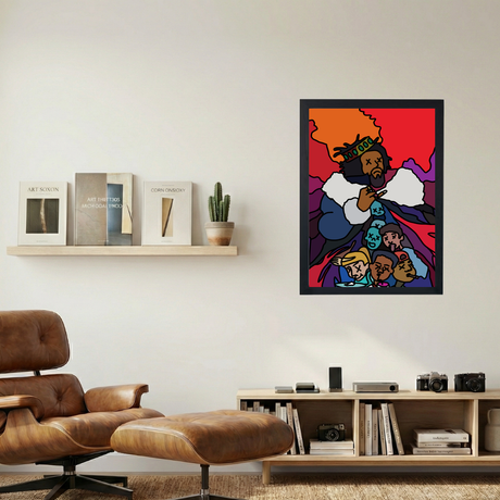 J Cole 'KOD Coloring Book' Poster - Mockup 1