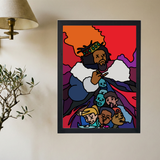 J Cole 'KOD Coloring Book' Poster - Mockup 2