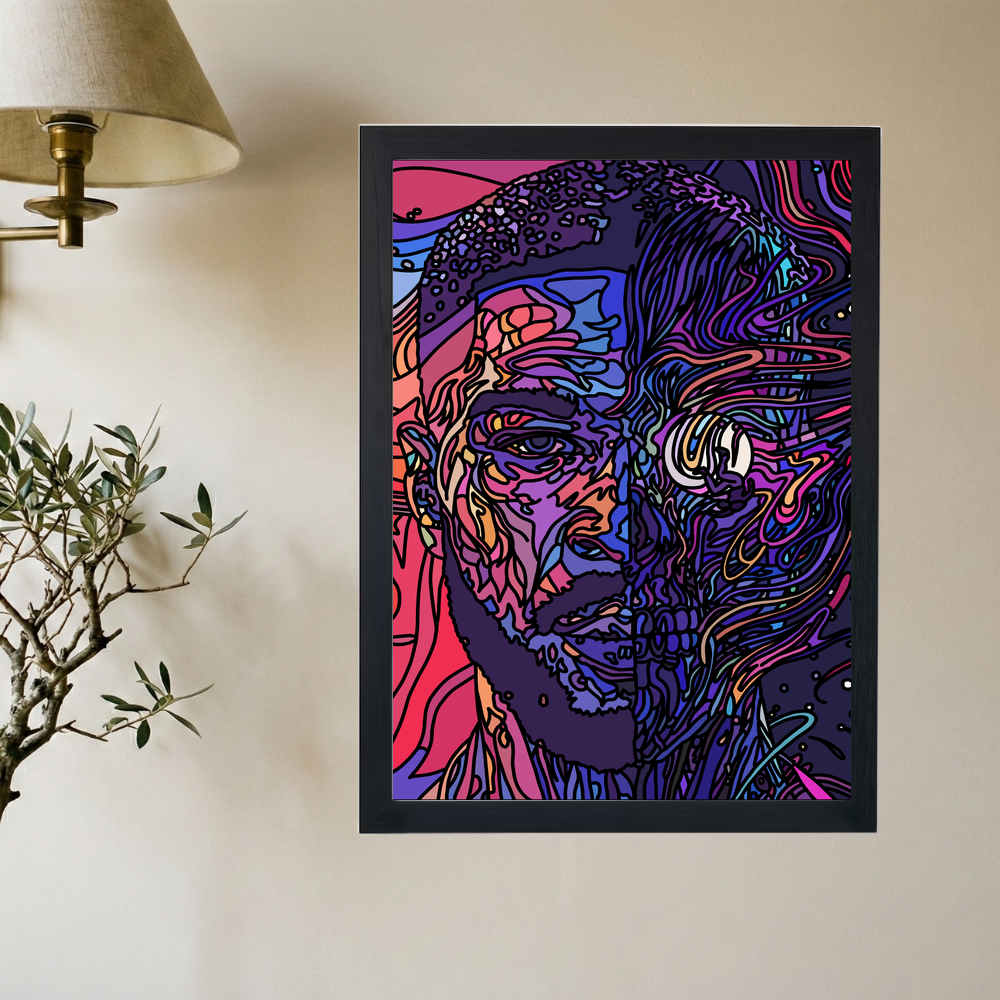 Kid Cudi 'MOTM Escape' Poster - Mockup 2