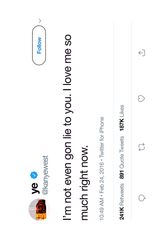 Kanye West 'I Love Me' Tweet Poster