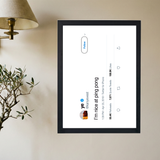 Kanye West 'Ping Pong' Tweet Poster - Mockup 2