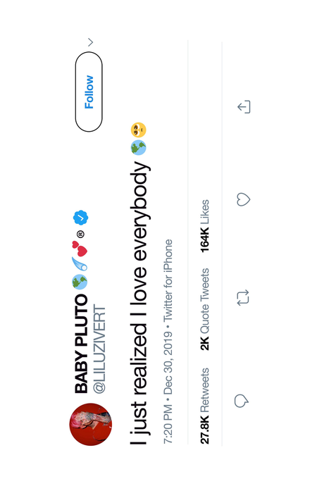 Lil Uzi Vert 'Love Everybody' Tweet Poster