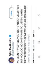 Tyler, The Creator 'Jellyfish' Tweet Poster