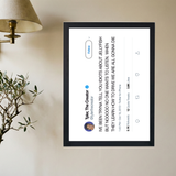 Tyler, The Creator 'Jellyfish' Tweet Poster - Mockup 2