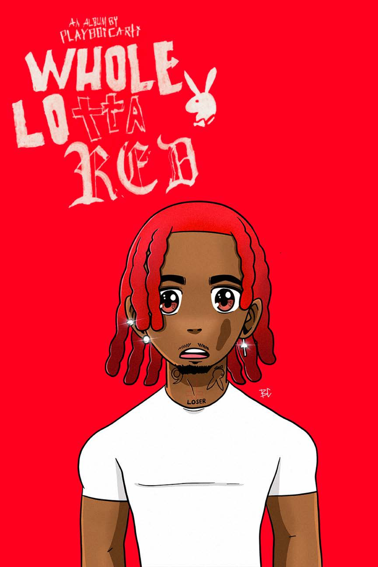 Playboi Carti 'WLR' Cartoon Poster