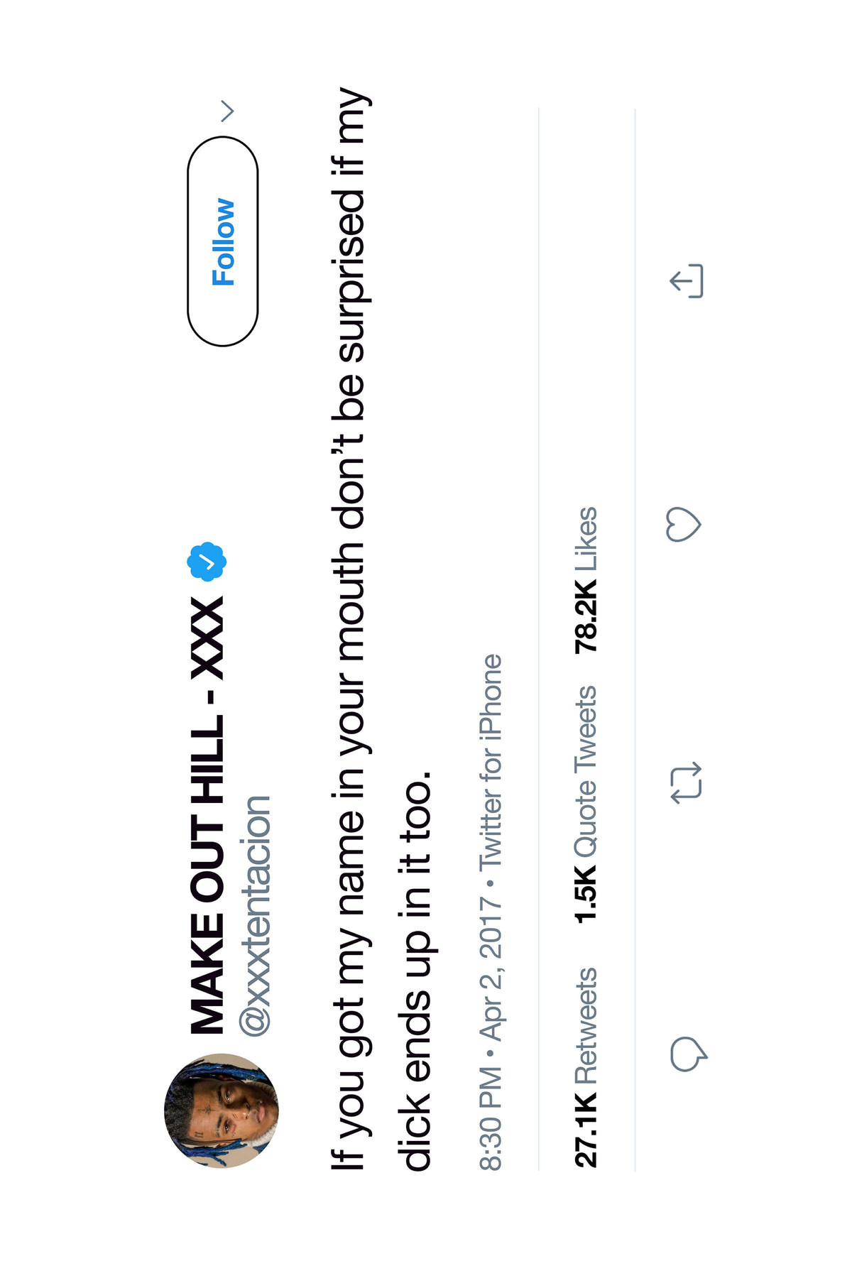 XXXTENTACION 'Don't Be Surprised' Tweet Poster