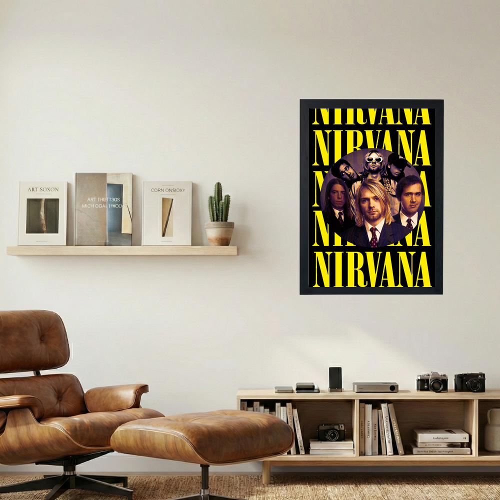 Nirvana 'Squad' Poster - Mockup 1