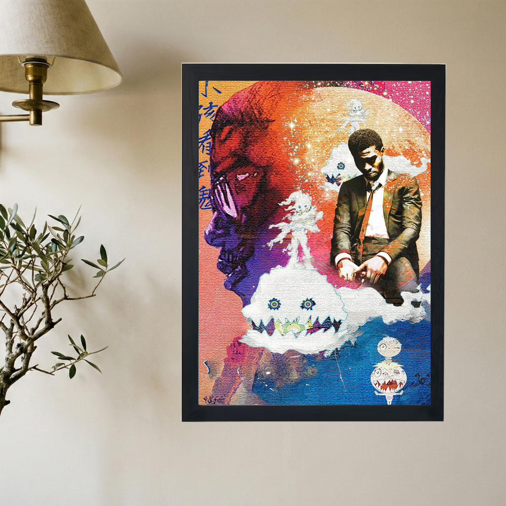 Kid Cudi 'KIDS SEE MOON MAN' Poster - Mockup 2