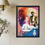Kid Cudi 'KIDS SEE MOON MAN' Poster - Mockup 2