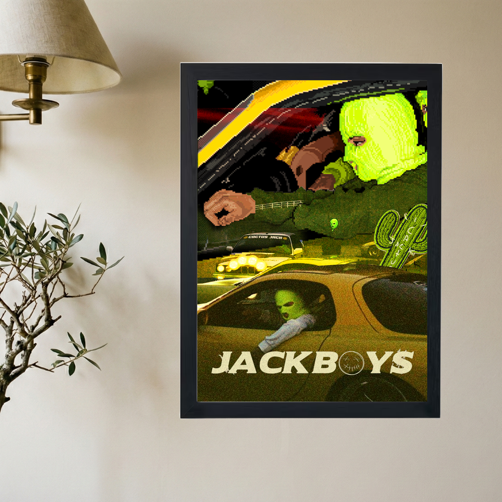 Cactus Jack 'Pixelated' Poster - Mockup 2