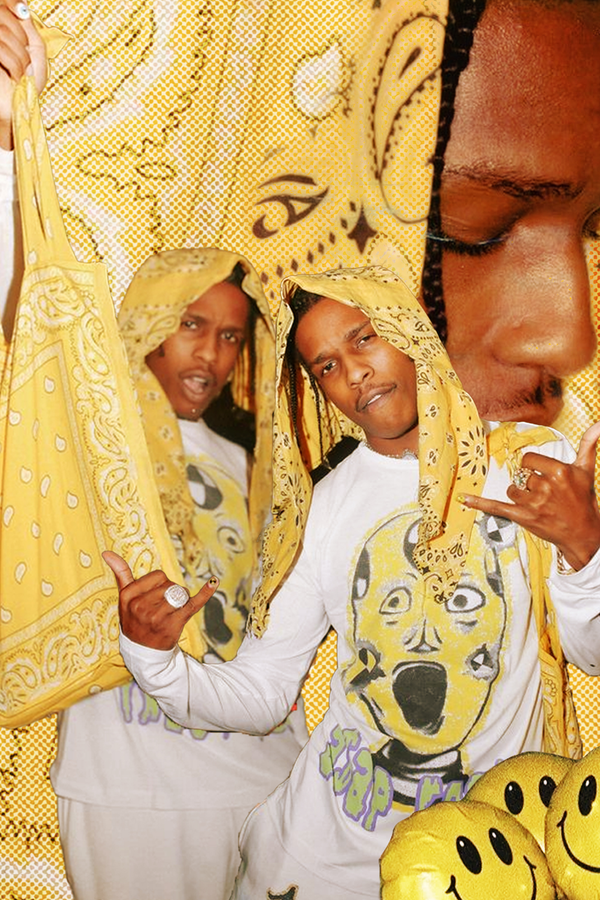 A$AP Rocky 'All Smiles' Collage Poster - Mockup 1