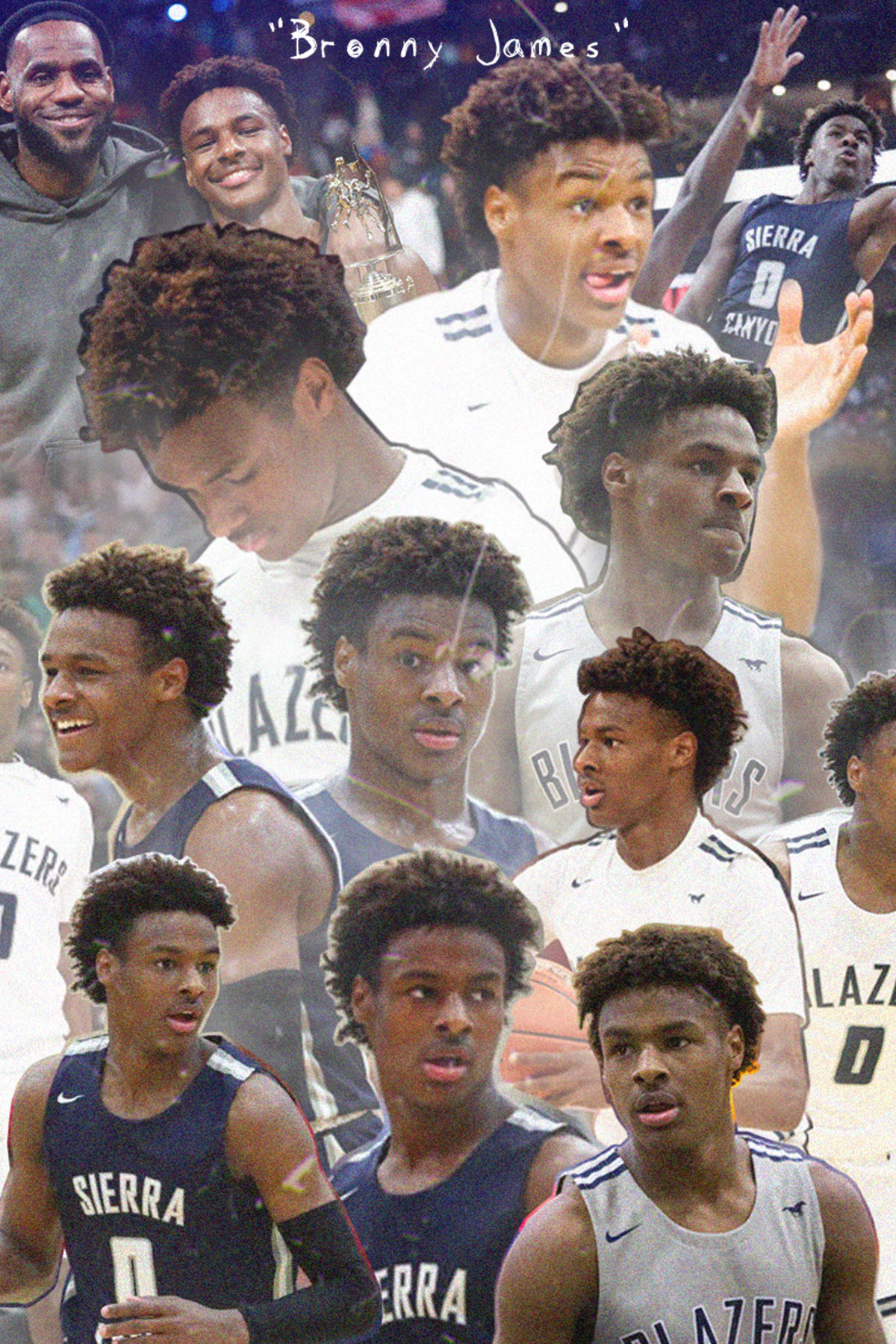 Bronny James Collage Poster