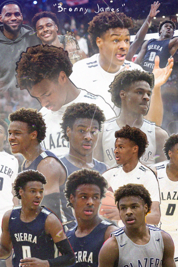 Bronny James Collage Poster