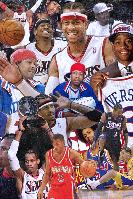 Allen Iverson Collage Poster