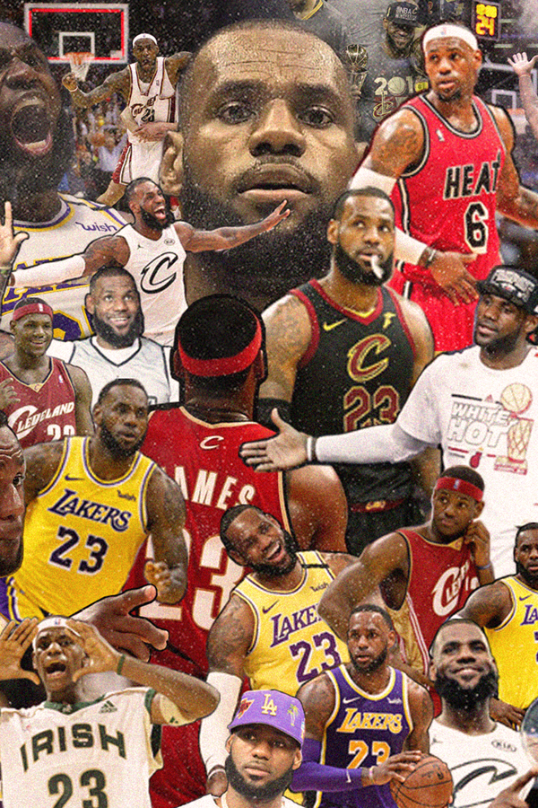 Lebron James Collage Poster