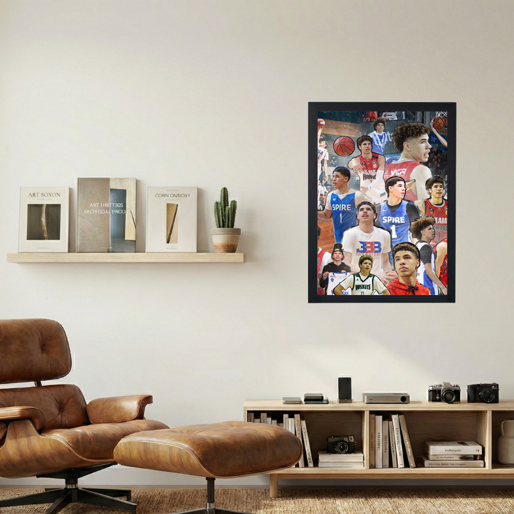 Lamelo Ball Collage Poster - Mockup 1
