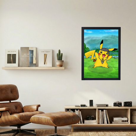 Ski Mask x Pokmon 'Slump God Pikachu' Poster - Mockup 1