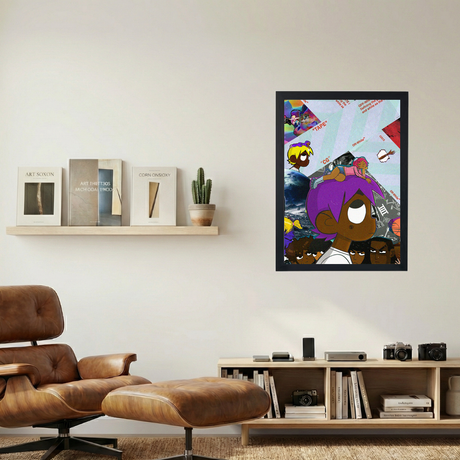 Lil Uzi Vert 'No Misses Collaged' Poster - Mockup 1