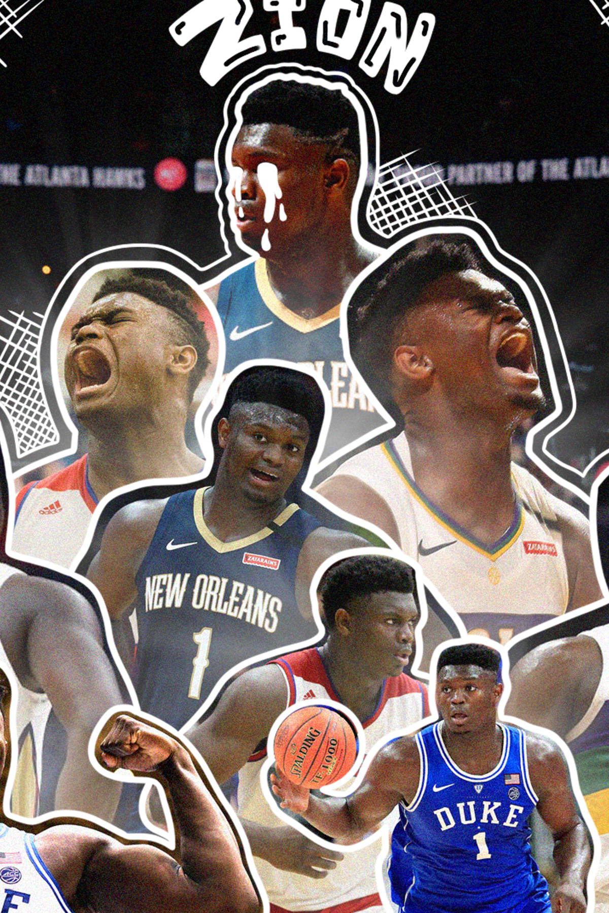 Zion Williamson Collage Poster