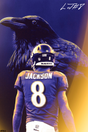 Lamar Jackson 'Raven' Poster