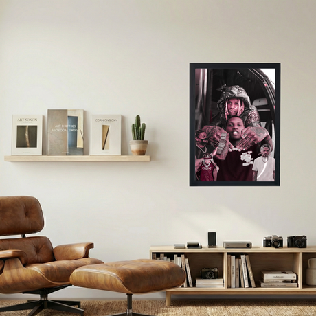 Lil Durk 'RIP PAT' Collage Poster - Mockup 1