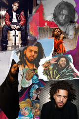 J. Cole 'Dollar & A Dream' Collage Poster