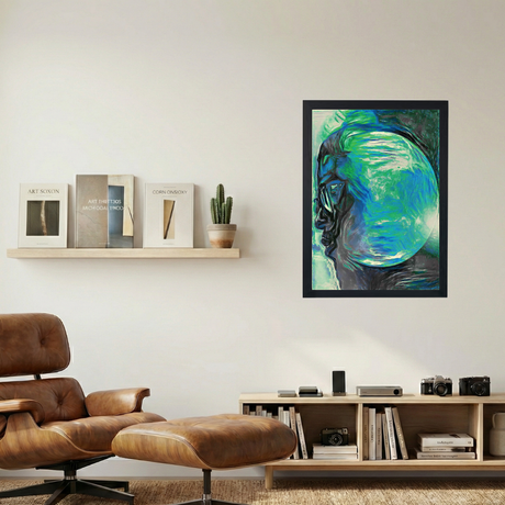 Kid Cudi 'Man On Earth' Painting Poster - Mockup 1