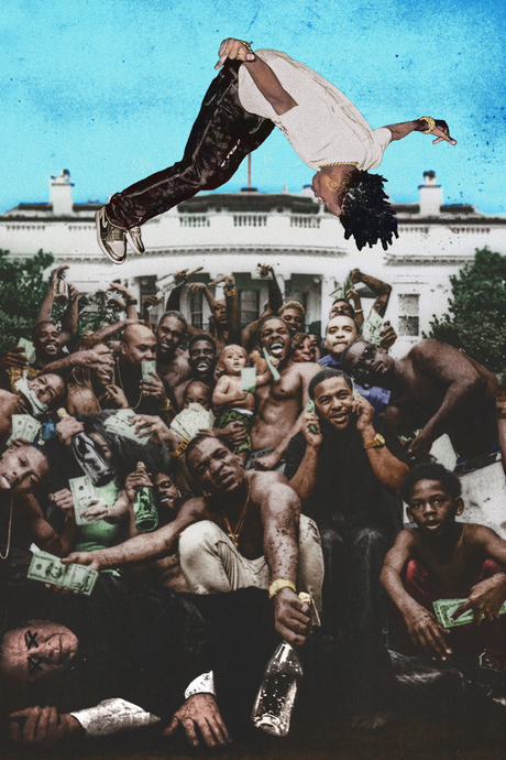 Kendrick Lamar x Playboi Carti 'Die Lit to Pimp a Butterfly' Poster
