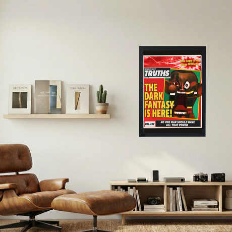 Kanye West 'The Dark Fantasy Is Here!' Poster - Mockup 1