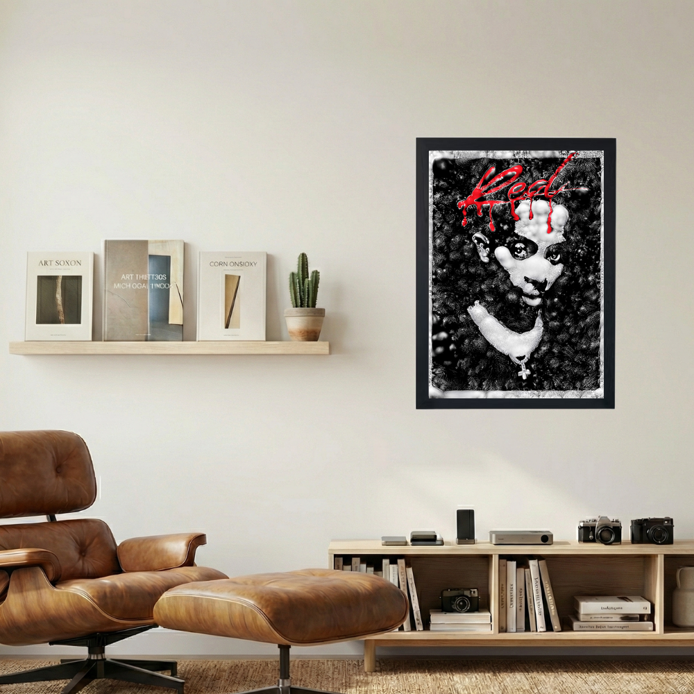 Playboi Carti 'Whole Lotta Redmas' Poster - Mockup 1