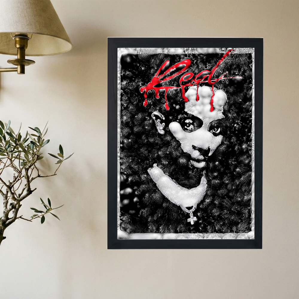 Playboi Carti 'Whole Lotta Redmas' Poster - Mockup 2