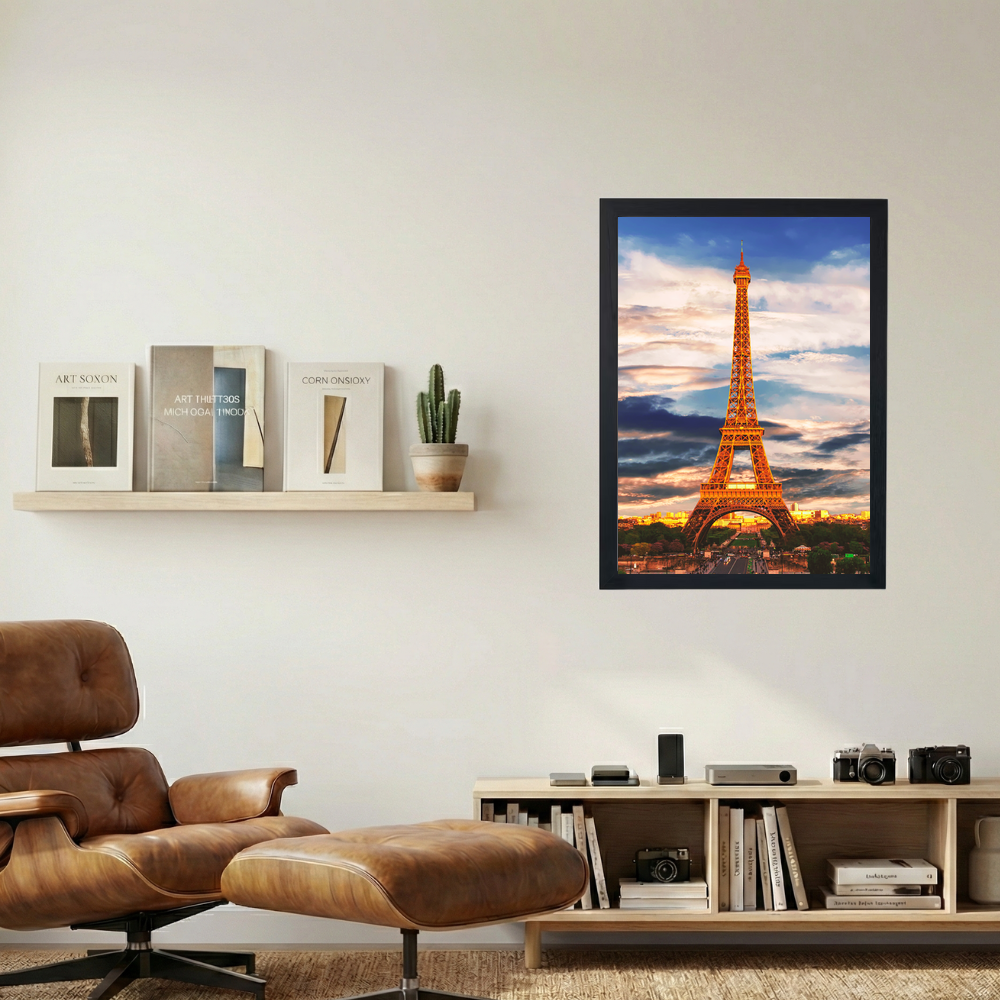 Eiffel Tower 'Sunset' Poster - Mockup 1