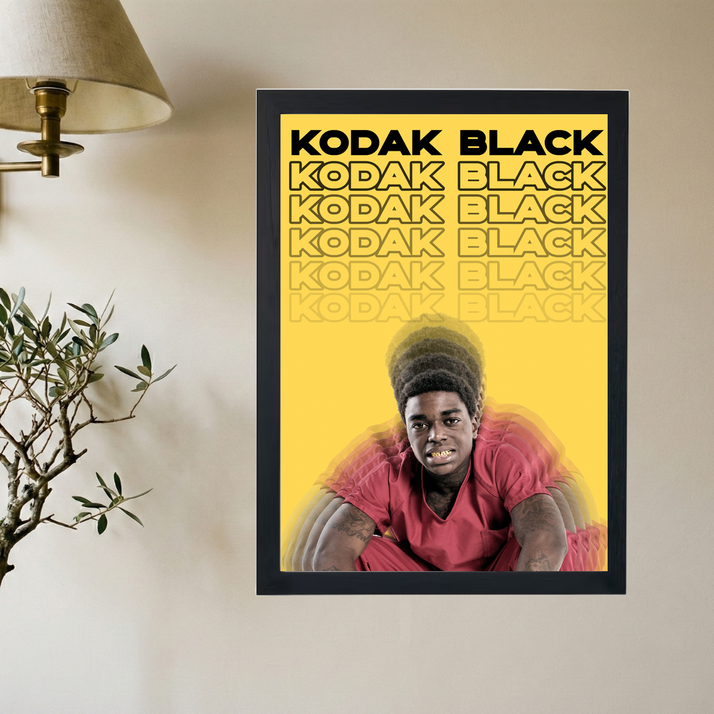 Kodak Black 'Yellow' Poster - Mockup 2
