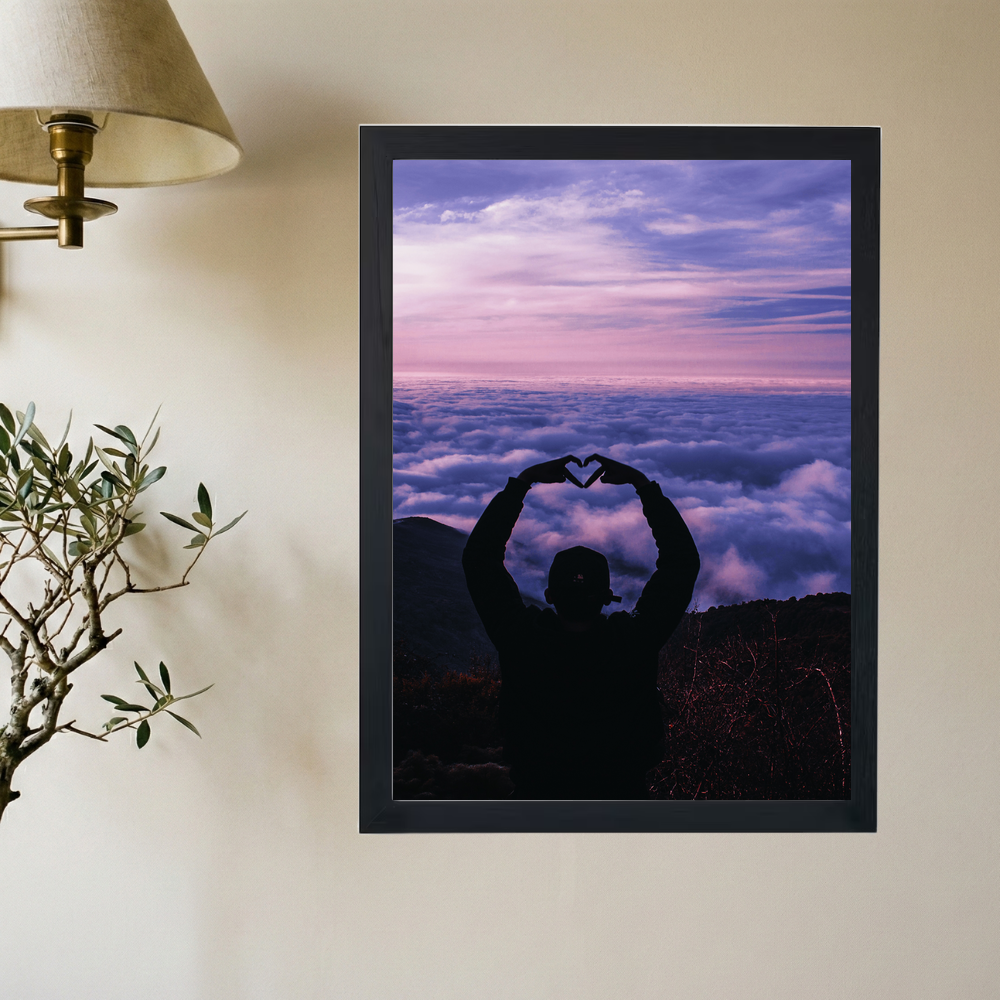 Mountain Top Cloudz Poster - Mockup 2