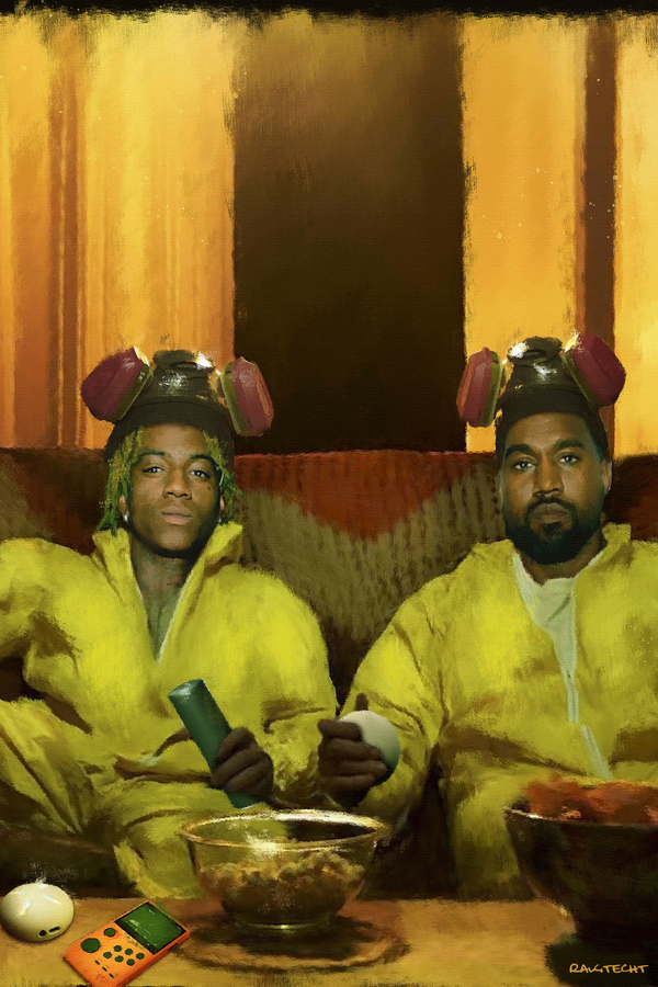 Soulja Boy x Kanye West 'Breaking Bad' Painting Poster